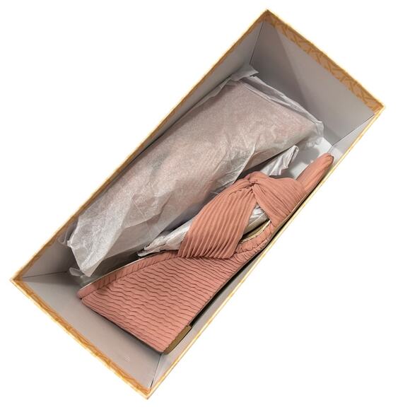 Jewel Badgley Mischka Hype Wedge Slide Sandal Women's 10 JW5032 English Rose NEW - Picture 4 of 7